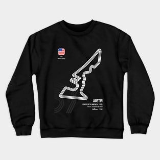 Austin Race Track (B&W) Crewneck Sweatshirt